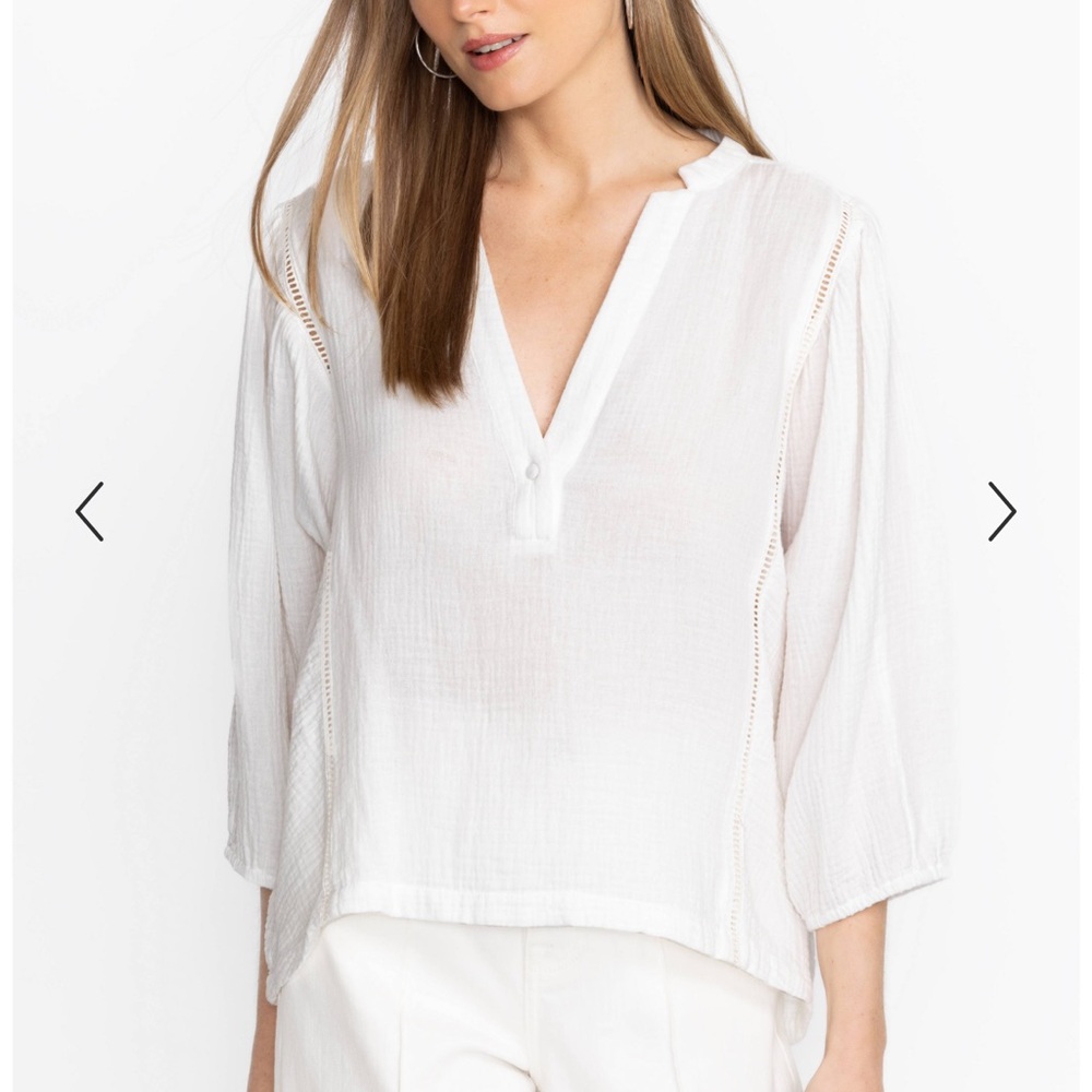 Johnny Was Calme GAUZE BISHOP SLEEVE BLOUSE